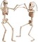 Halloween Skeleton Decorations Small for Kids: 16 Inch Posable Skeletons for Haunted House Party Indoor Decorations - Plastic Skeletons Spooky for Outdoor Graveyard Tree Porch Hanging